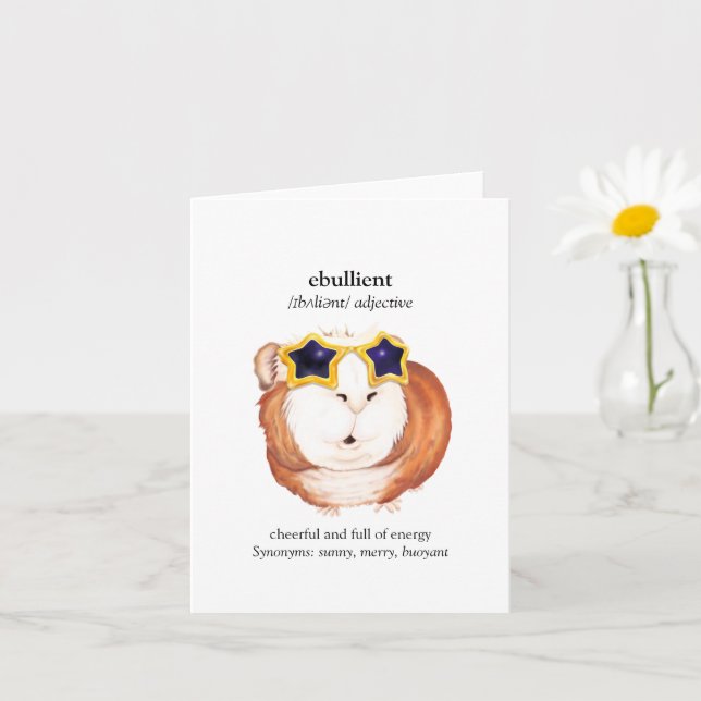 Fun Dictionary Guinea Grüße Karte (Kleine Pflanze)