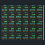 Fun Digital Computing Themed 18th Birthday Geschenkpapier<br><div class="desc">Dieses einfache und lustige Geburtstagsblatt-Design enthält eine Nachricht wie "HAPPY 18. BIRTHDAY, FIRST-NAME!". Es bietet auch ein lustiges Aussehen, inspiriert von digitalem Computing und Computerprogrammierung. Papier wie dieses könnte vielleicht verwendet werden, um Geschenke zu verpacken, die jemandem gegeben werden, der seinen achtzehnten Geburtstag feiert und der vielleicht als Computerprogrammierer, Softwareentwickler,...</div>