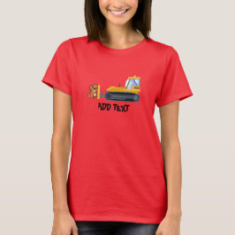 Fun DINO Dinosaurier Traktor Farm School Geburtsta T-Shirt