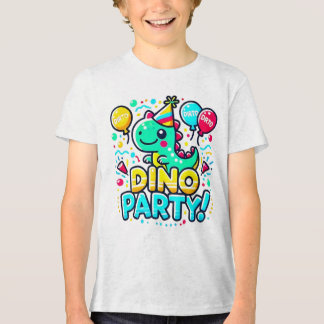 Fun Dino Party Design - Ideal für Geburtstage und Tri-Blend Shirt