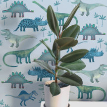 Fun Dinosaur Muster Blau