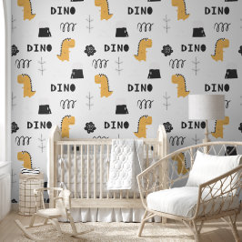 Fun Dinosaur with a Graphic Touch Tapete