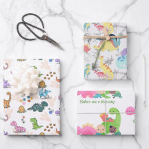 Fun-Dinosaurier-Gastgeschenke, Packpapier, Kinder