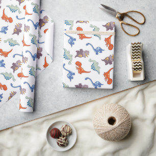 Fun Dinosaurier Geschenkpapier