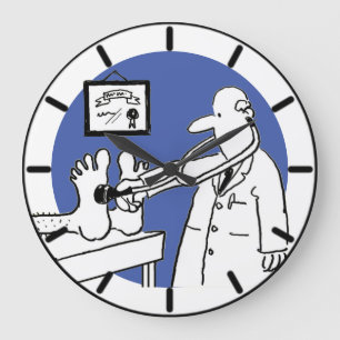 Fun Doctor mit Stethoscope Medical Große Wanduhr