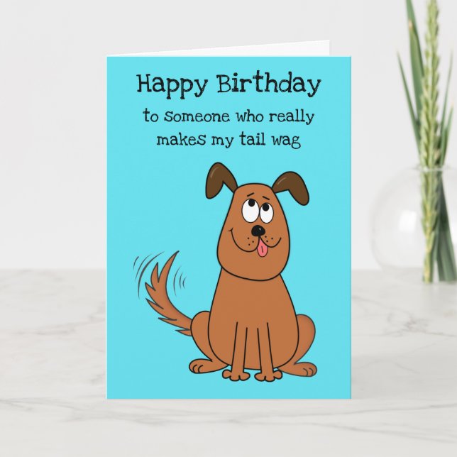 Fun Dog Partner Lover Ehegatte Niedlich Koketten G Karte (Vorderseite)