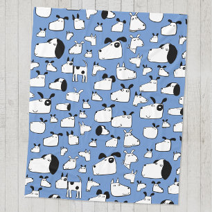 Fun Dogs Blue Fleecedecke