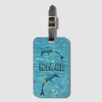 Fun Dolphin und Blasen Personalisiert