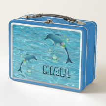 Fun Dolphin und Blasen Personalisiert