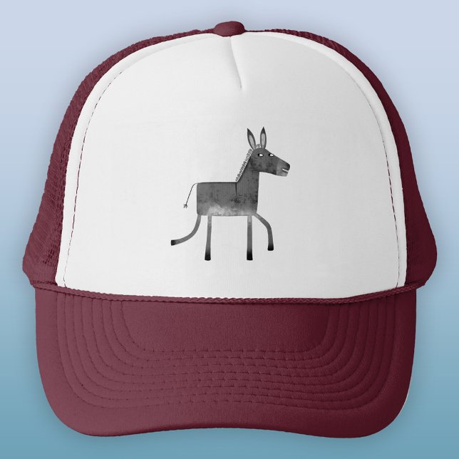 Fun Donkey Truckerkappe (Fun donkey trucker hat for animal lovers)