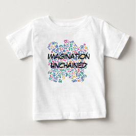 Fun doodle farbenfrohe, lebendige Formen Baby T-shirt