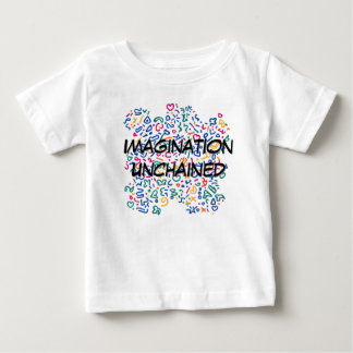 Fun doodle farbenfrohe, lebendige Formen Baby T-shirt
