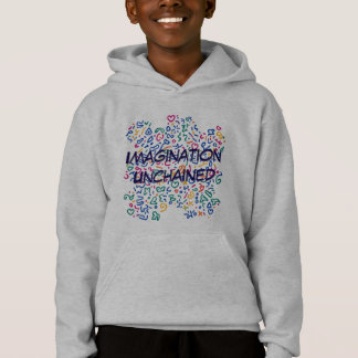 Fun doodle farbenfrohe, lebendige Formen Hoodie