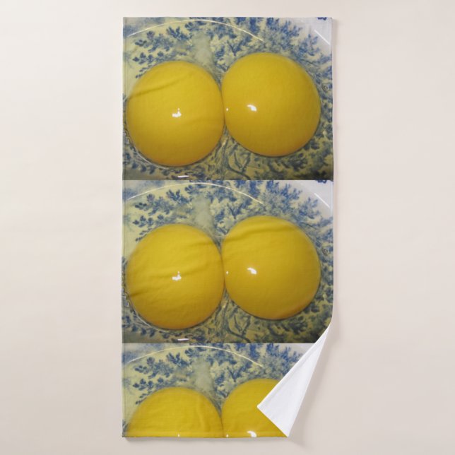 Fun Doppelgehacktes Hühnereier Badhandtuch Set (Badehandtuch)