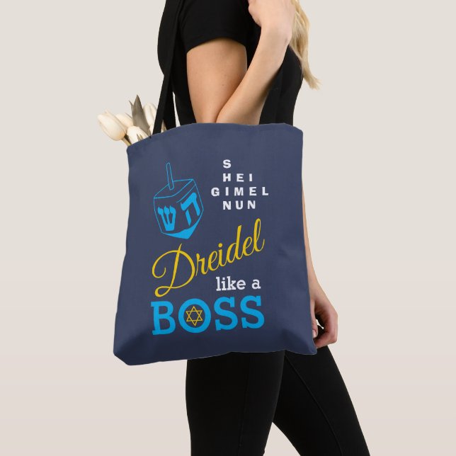 Fun Dreidel wie ein Boss Hanukkah Tasche (Von Nahem)