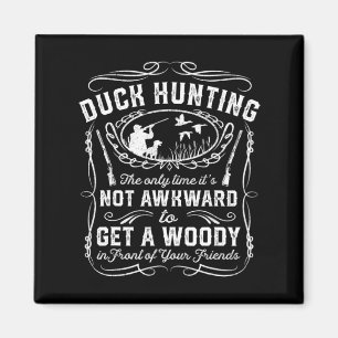 Fun Duck Jagd Vintag Woodie Hunter Friends Gif Magnet