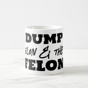 Fun Dump Elon und Felon Kaffeetasse
