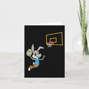 Fun Easter Egg Bunny Dunk Basketball Spiel Osterfe Karte