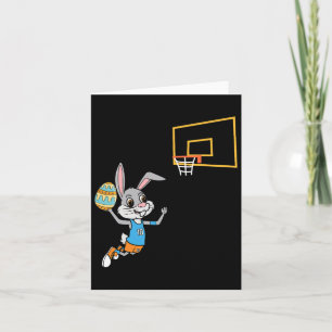 Fun Easter Egg Bunny Dunk Bysketbyll Game Oster K Karte
