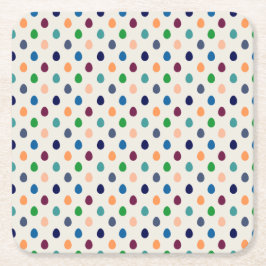 Fun Easter Eggs Rechteckiger Pappuntersetzer