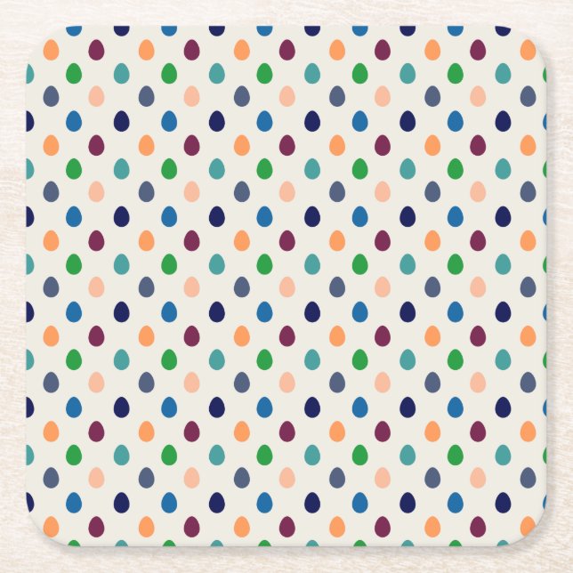 Fun Easter Eggs Rechteckiger Pappuntersetzer (Vorderseite)