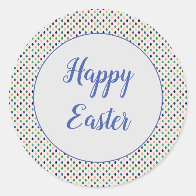 Fun Easter Eggs Runder Aufkleber (Vorderseite)