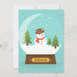 FUN! Einladung von Snowman - Personalisiert - Name