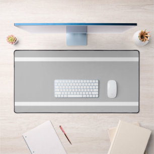 Fun Elegant Grey Clair Bord Blanc Rayures de cours