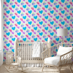 Fun & Elegante Farbenfrohe Kunst-Muster Tapete