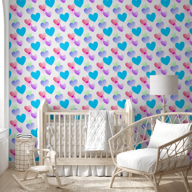 Fun & Elegante Farbenfrohe Kunst-Muster Tapete (Kinder)