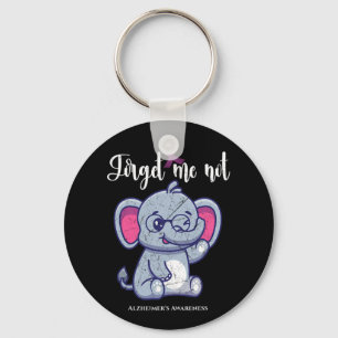 Fun Elephant Blume Vergiss mich nicht Heimerheimer Schlüsselanhänger