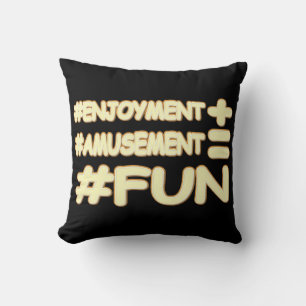 "FUN EQUATION" Niedliches Ausdrucksdesign. Jetzt k Kissen
