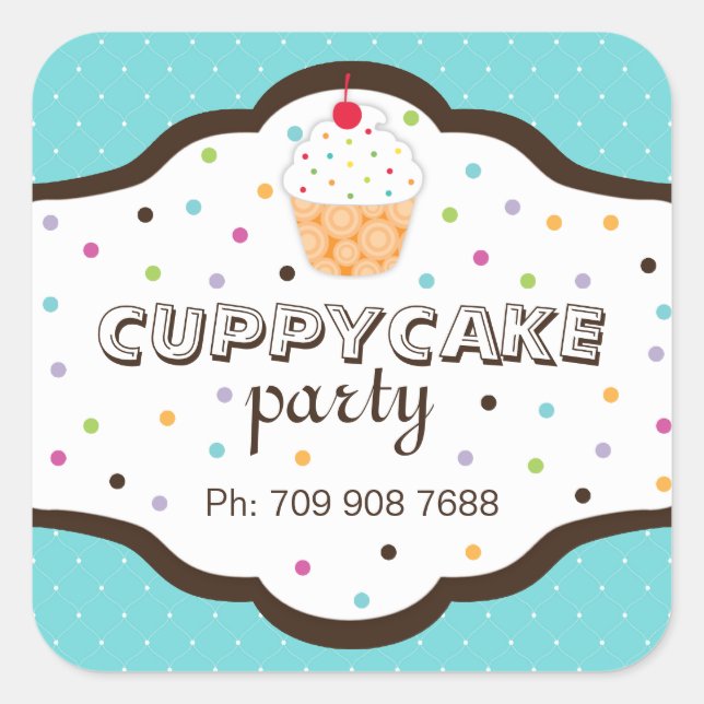 Fun et Whimsical boulangerie Étiquettes | Stickers (Devant)