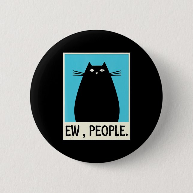 Fun Ew People cat Japanisch Cat Kawaii Anime Button (Vorderseite)