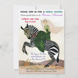 Fun Exotic Bridal Dusche Einladungen