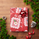 Fun Fa La Christmas Carol Script Santa Claus Geschenkpapier<br><div class="desc">Fun Fa La Christmas Carol Script Santa Claus</div>