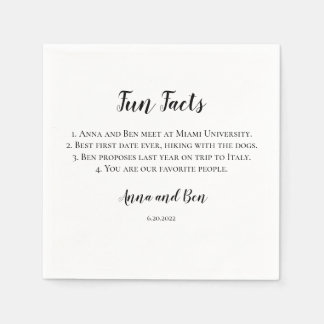Fun Fact Napkin Serviette