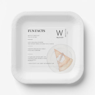 Fun Facts Family Initial Pumpkin Pie Erntedank Pappteller