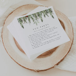 Fun Facts Holiday Wedding Personalisiert Serviette