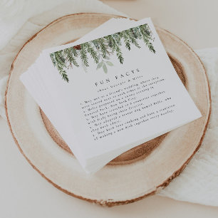 Fun Facts Holiday Wedding Personalisiert Serviette