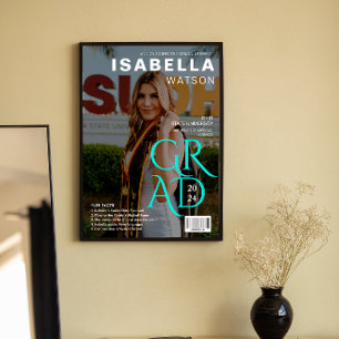 Fun Facts Magazine Cover Foto Abschluss Poster