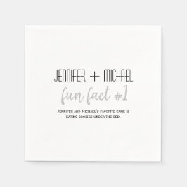 Fun Facts Wedding Serviette