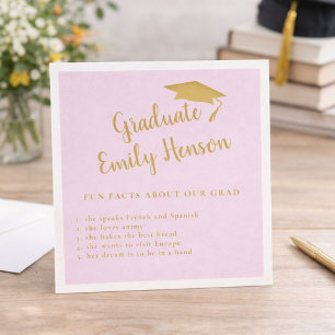 Fun Fakt über die Graduate Simple Graduation Party Serviette