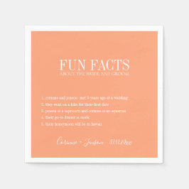 Fun Fakten Cantaloupe Peach Serviette