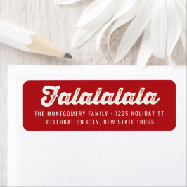 Fun Falalala Bold Script Moderne Ferienadresse