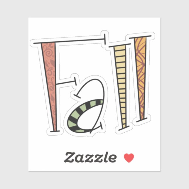 Fun Fall Aufkleber (Blatt)