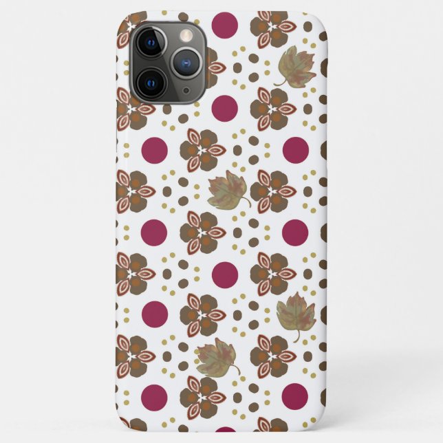 Fun Fall Poka Dot Design Case-Mate iPhone Hülle (Rückseite)