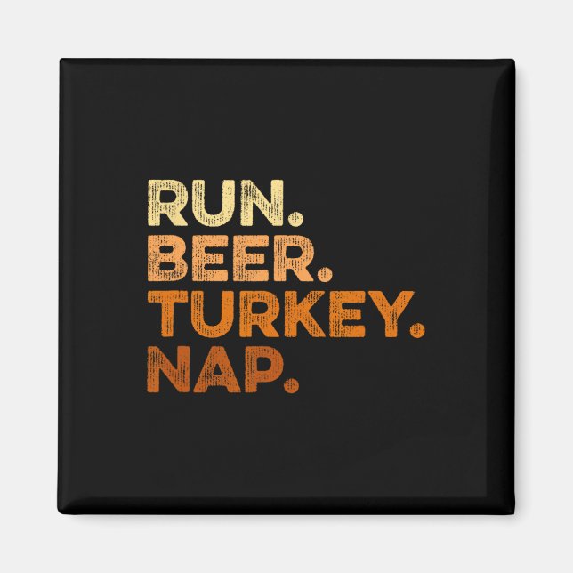 Fun Fall Redewendungen Erntedank Trot Run Bierbrau Magnet (Vorne)