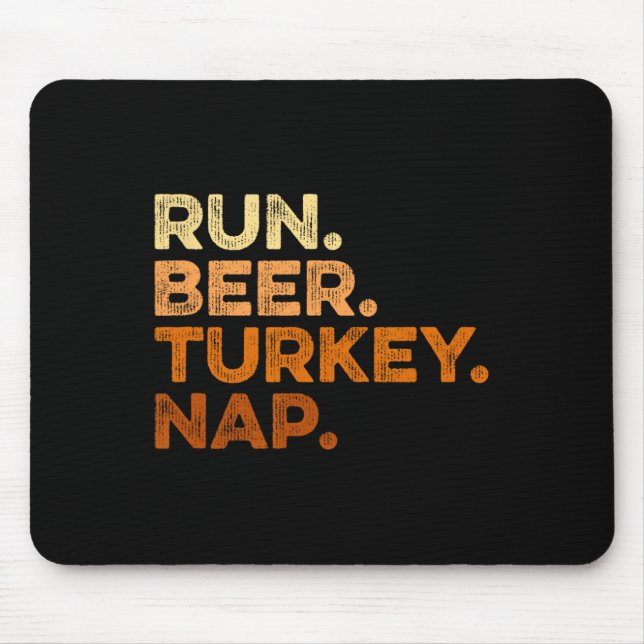Fun Fall Redewendungen Erntedank Trot Run Bierbrau Mousepad (Vorne)