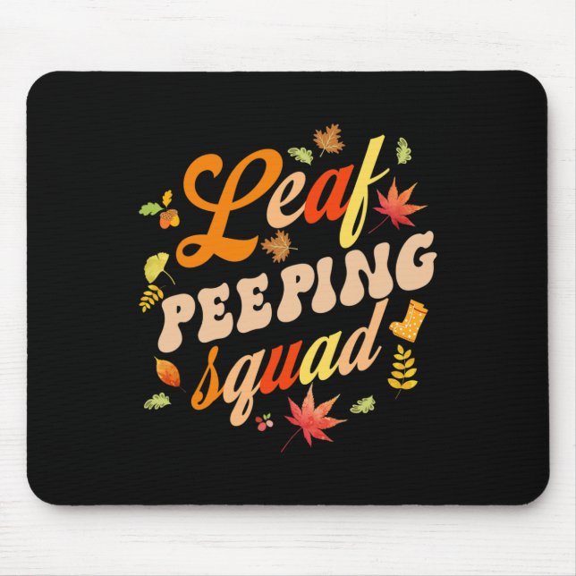 Fun Fall Saison Blätter Bunnyer Leaf Bunnying Squa Mousepad (Vorne)